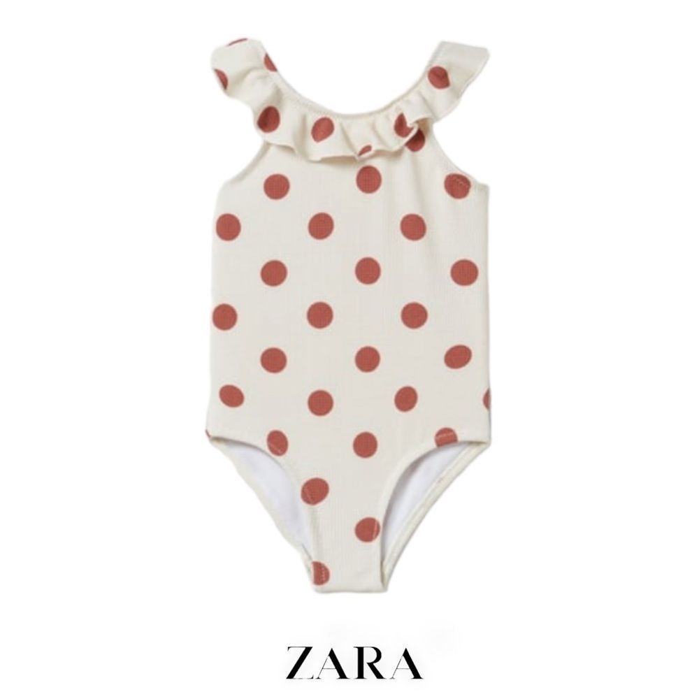 ZARA Kids | Ecru | POLKA DOT SWIMSUIT